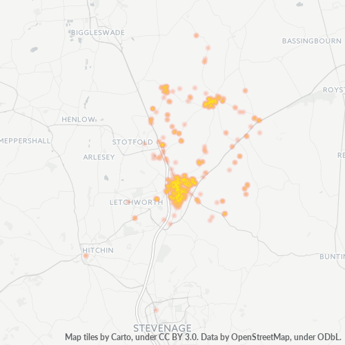 SG7 Business Density Heatmap