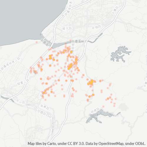 361 商業密度熱圖