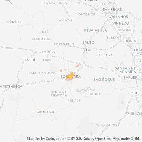 18035-000 Heatmap de Densidade da Empresa