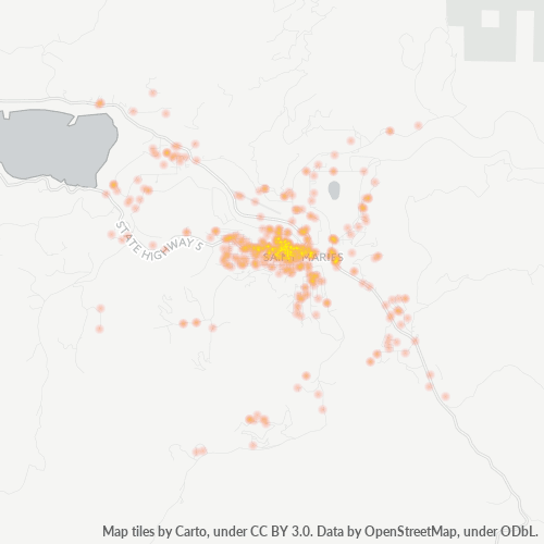 83861 Business Density Heatmap