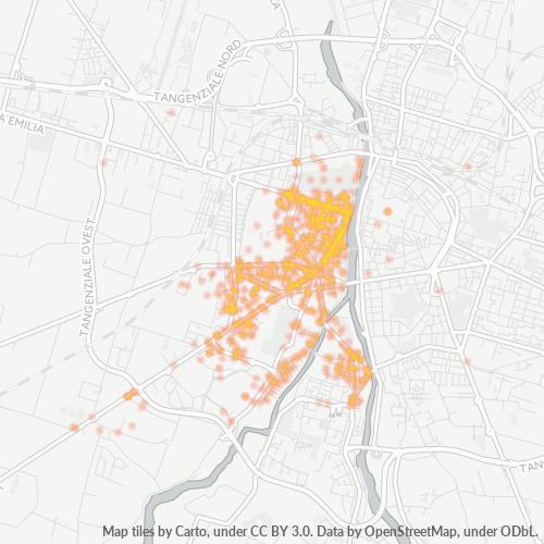 Mappa di calore per cap 43125