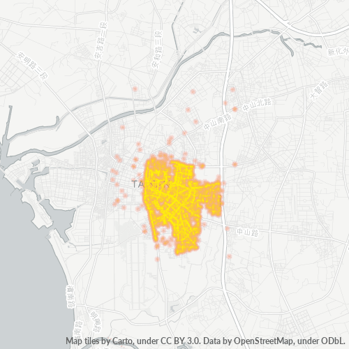 701 商業密度熱圖