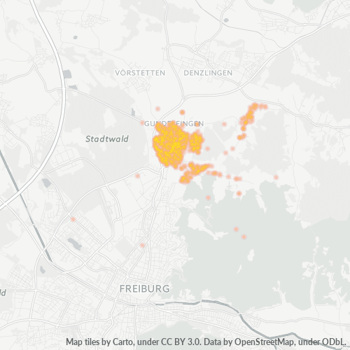 Heatmap für plz 79194