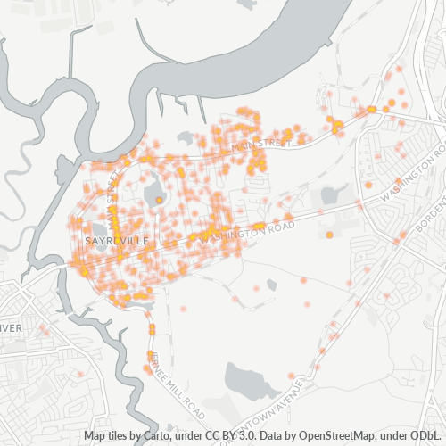 08872 Business Density Heatmap