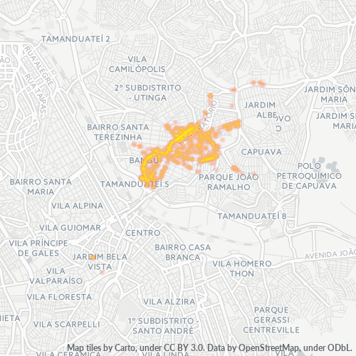 09280-000 Heatmap de Densidade da Empresa