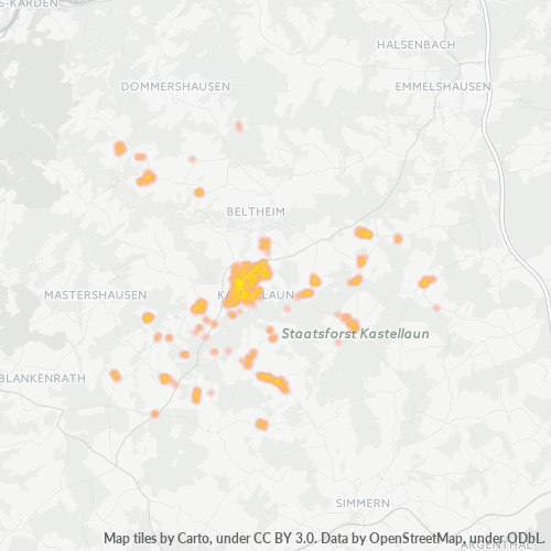 Heatmap für plz 56288