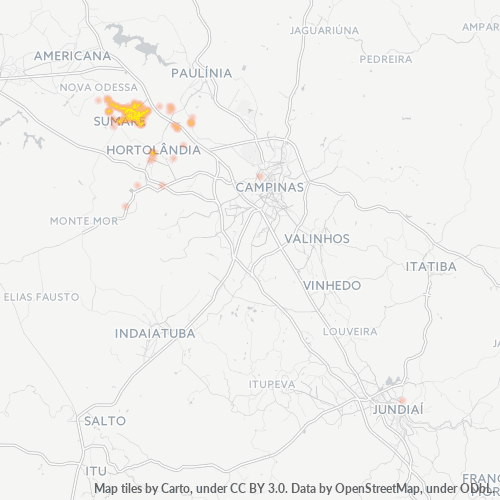 13175-000 Mapa de calor de densidad empresarial