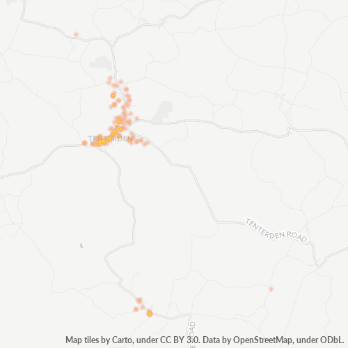 TN30 Business Density Heatmap