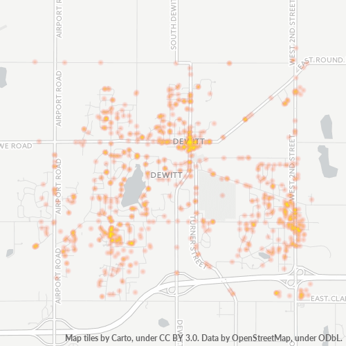 48820 Business Density Heatmap