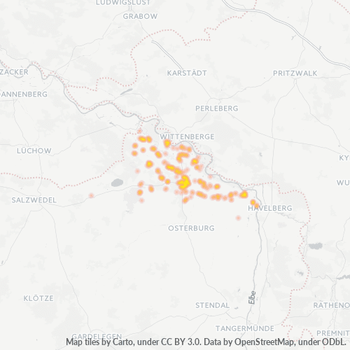 Heatmap für plz 39615