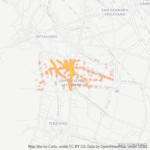 Mappa di calore per cap 80047