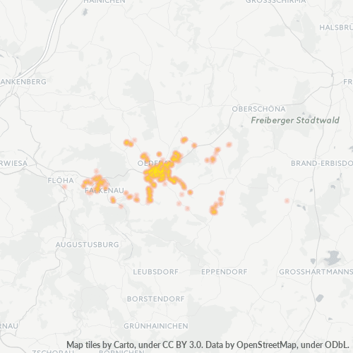 09569 Standortdichte-Heatmap