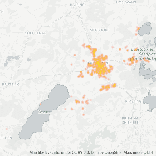 Heatmap für plz 83093