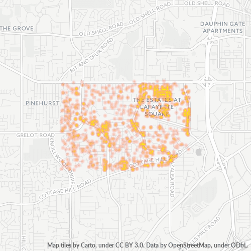 36609 Business Density Heatmap
