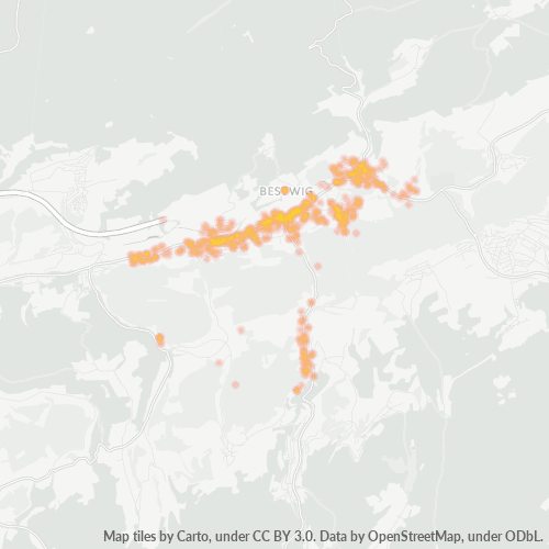 Heatmap für plz 59909