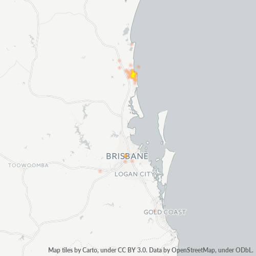 4557 Business Density Heatmap
