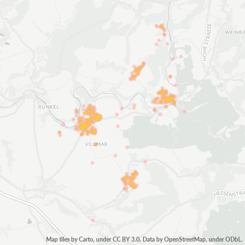 Heatmap für plz 65606