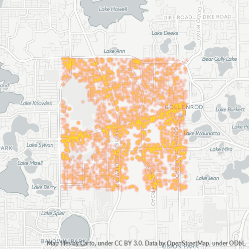 32792 Business Density Heatmap