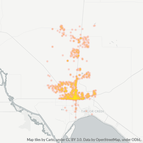 34972 Business Density Heatmap