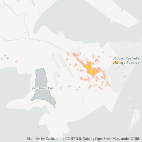 7690 Hittekaart vir Besigheidsdigtheid