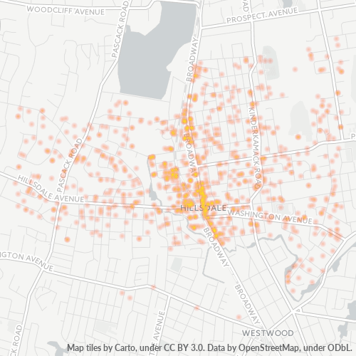 07642 Business Density Heatmap