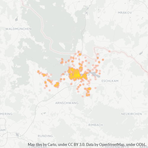 Heatmap für plz 93437