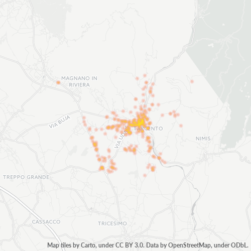 Mappa di calore per cap 33017