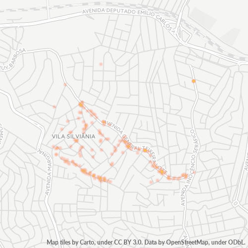 06317-000 Mapa de calor de densidad empresarial