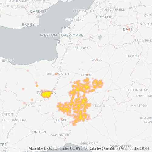 TA1 Business Density Heatmap
