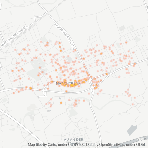 Heatmap für postleitzahl 4614