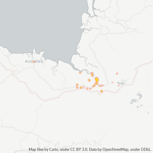 95000 Business Density Heatmap