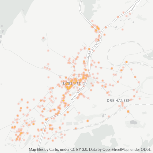 Heatmap für plz 08294