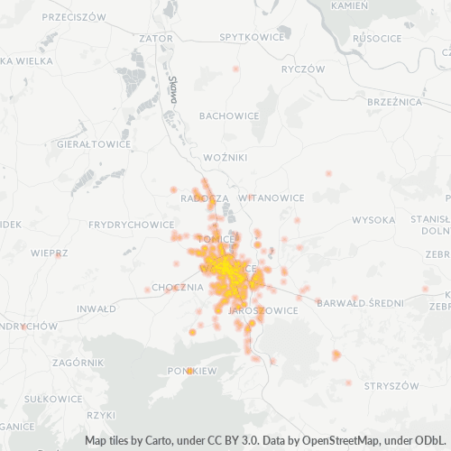 34-100 Mapa intensywności działalności gospodarczej