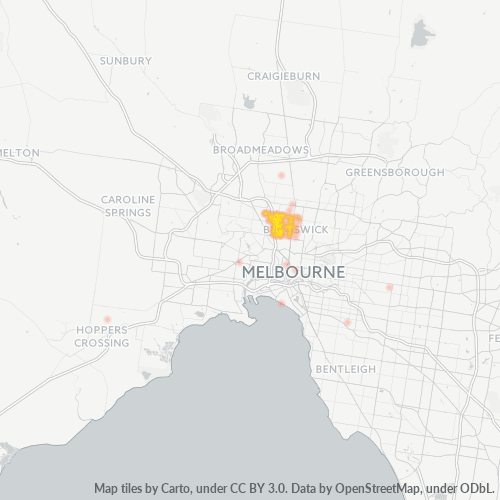 3055 Business Density Heatmap