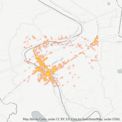 70517 Business Density Heatmap