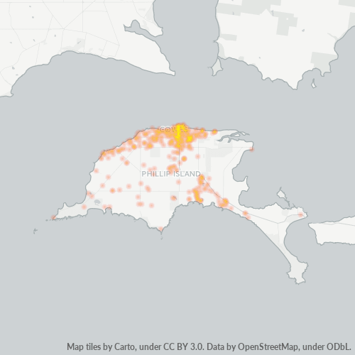 3922 Business Density Heatmap