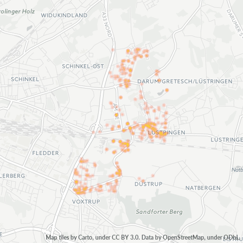 49086 Standortdichte-Heatmap