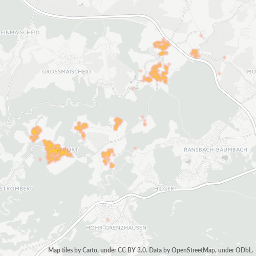 Heatmap für plz 56237
