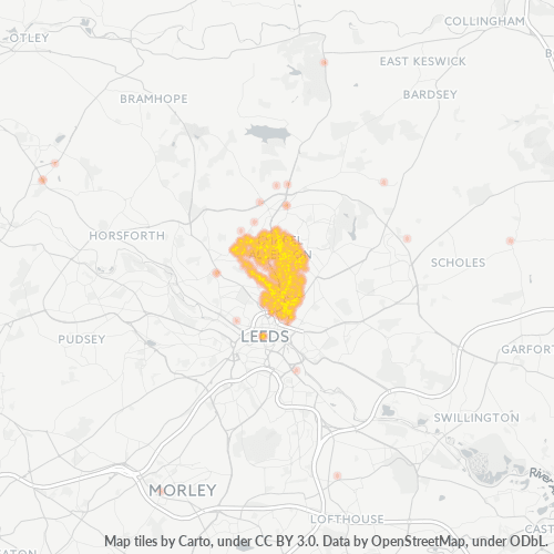 LS7 Business Density Heatmap