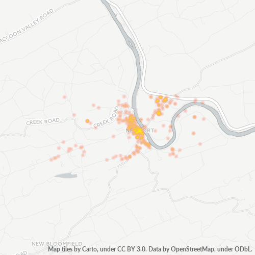 17074 Business Density Heatmap