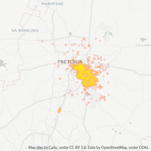 0181 Hittekaart vir Besigheidsdigtheid