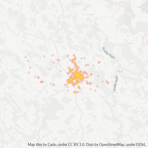 Heatmap für postleitzahl 4150