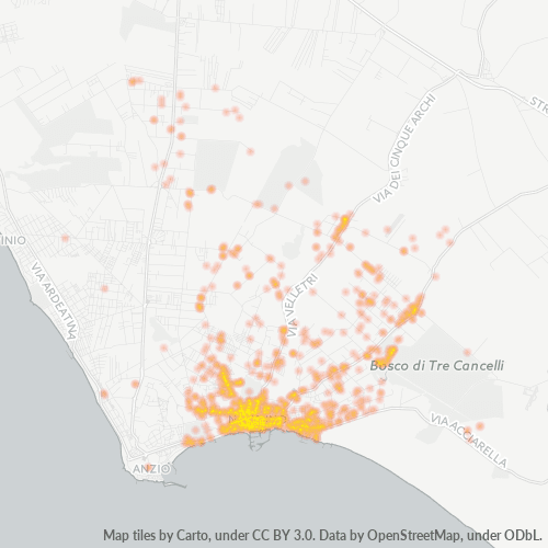 Mappa di calore per cap 00048