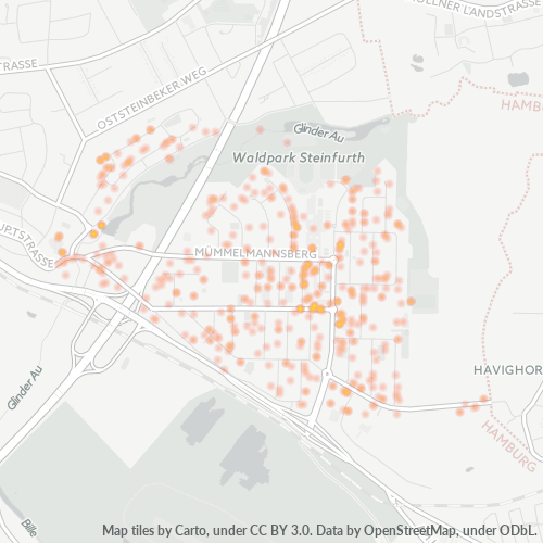 Heatmap für plz 22115