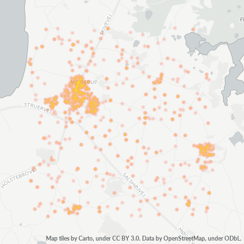 7830 Heatmap over forretningstæthed