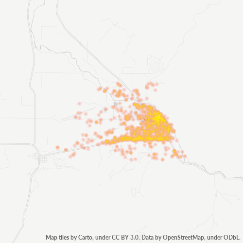 81201 Business Density Heatmap