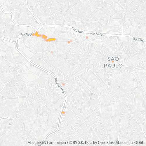 05077-000 Mapa de calor de densidad empresarial