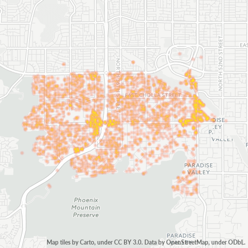 85028 Business Density Heatmap