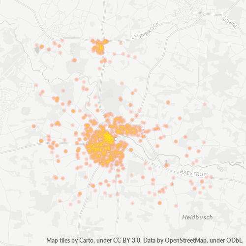 Heatmap für plz 48291