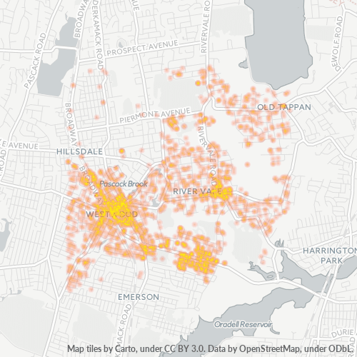 07675 Business Density Heatmap